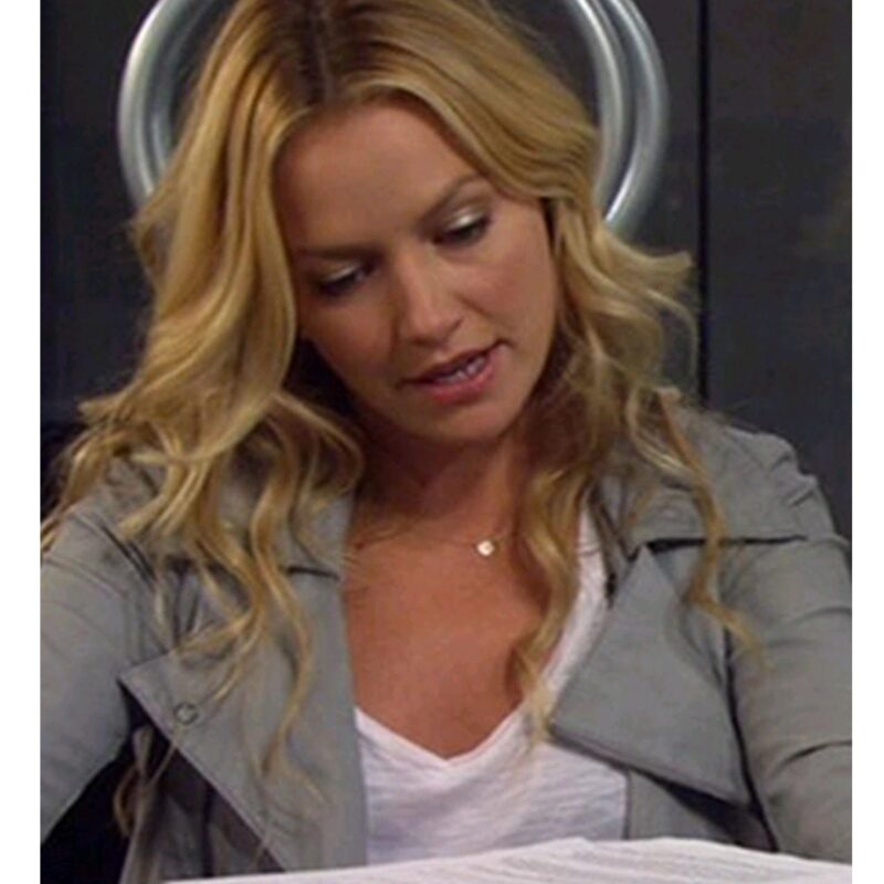 How I Met Your Mother Becki Newton Gray Leather Jacket