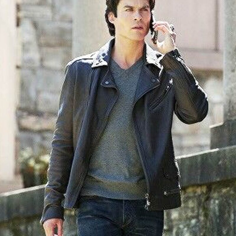 Ian Somerhalder The Vampire Diaries S08 Leather Jacket