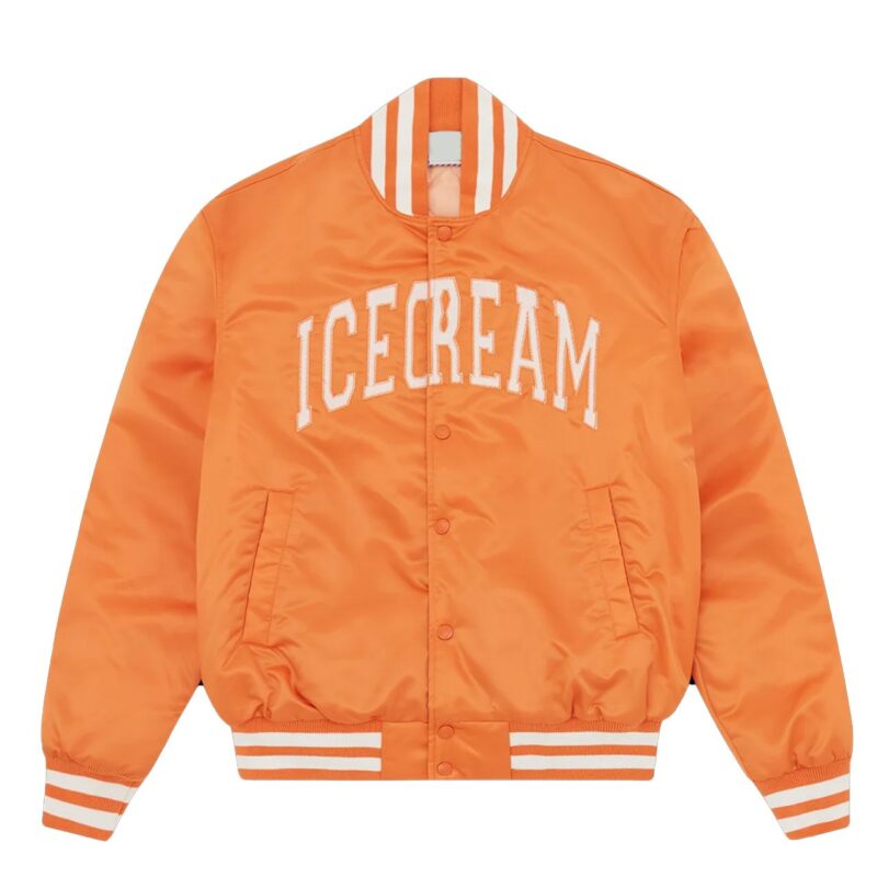 ICECREAM College Bomber Orange Jacket