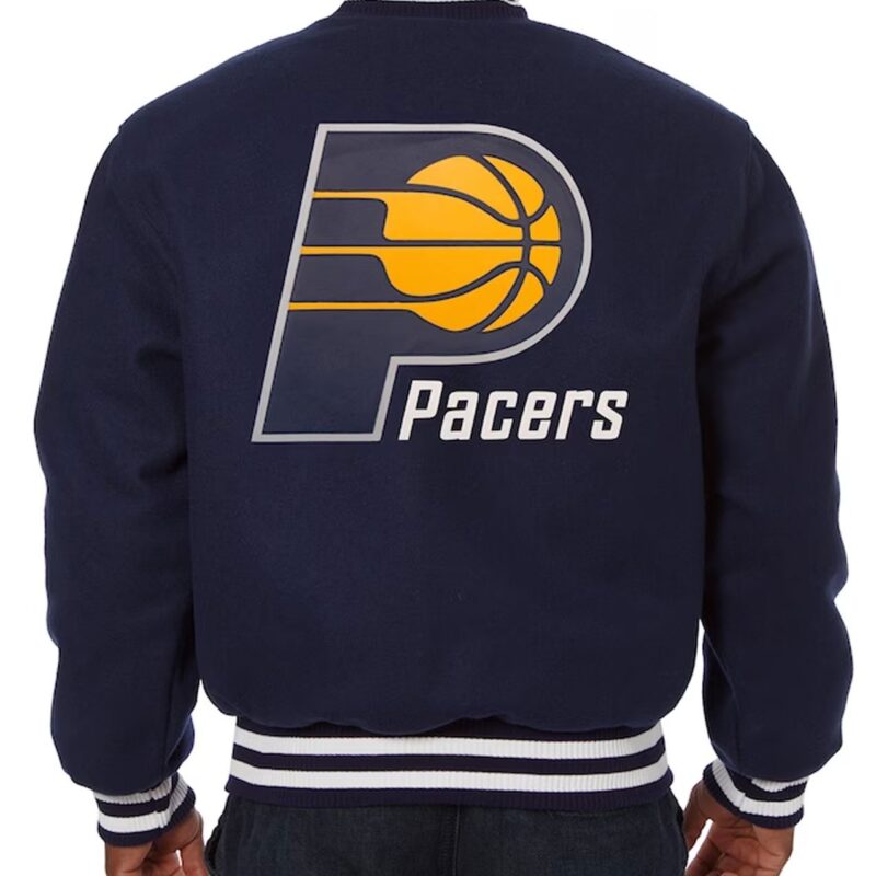 Indiana Pacers Varsity Navy Wool Jacket