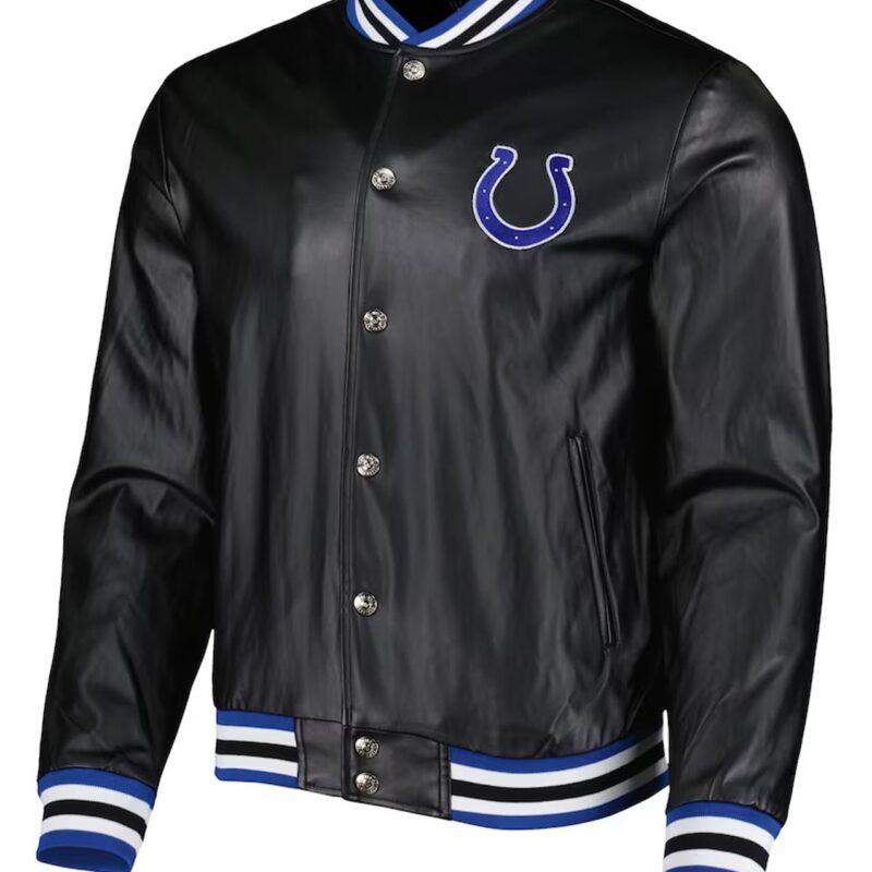 Indianapolis Colts Metallic Black Jacket