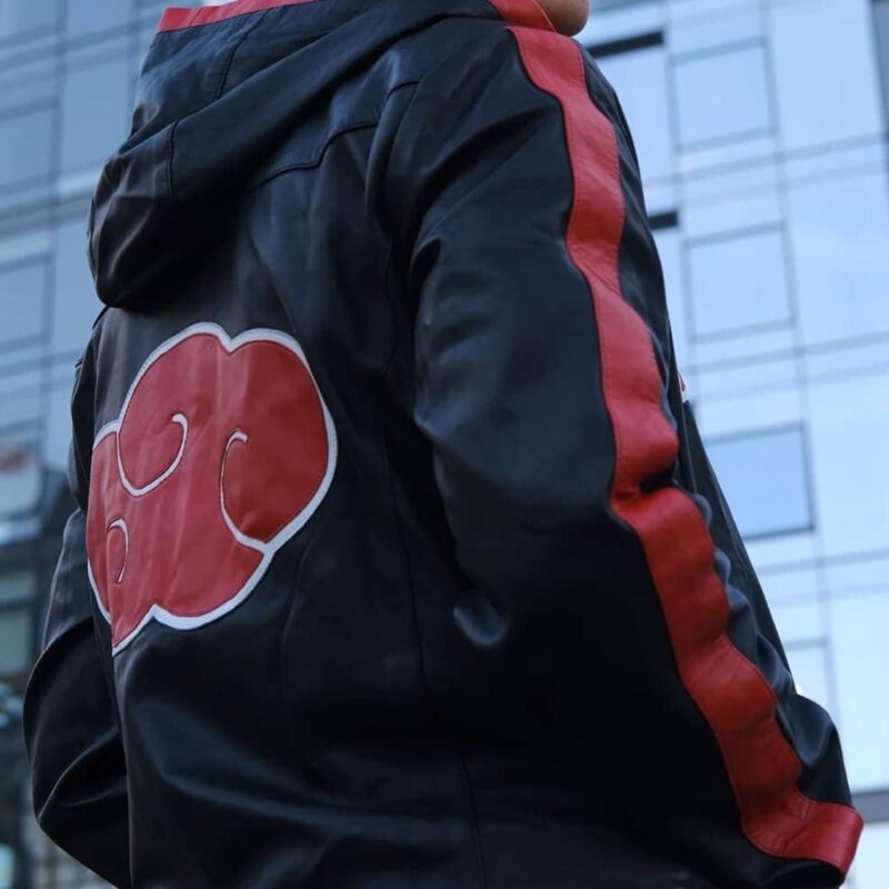 Itachi Uchiha Naruto Leather Hooded Jacket