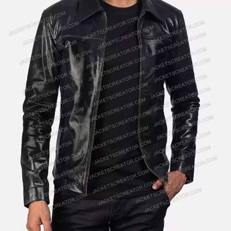 The Accidental Narco Edgar Vittorino Leather Jacket