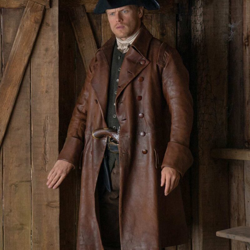 Outlander Season 5 Sam Heughan Leather Coat
