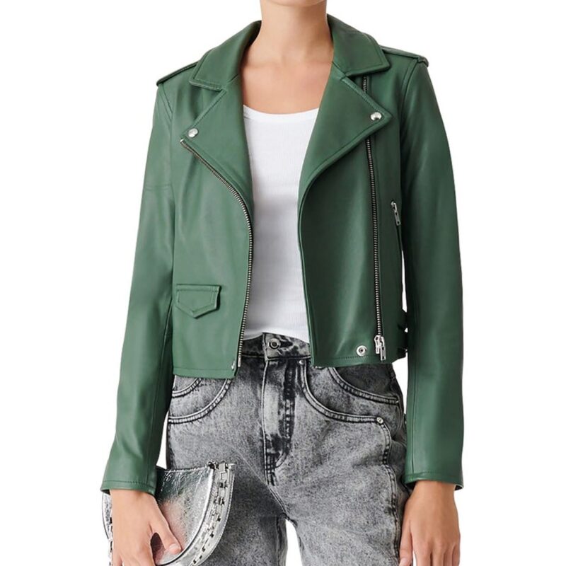 Big Sky S03 Katheryn Winnick Green Leather Jacket