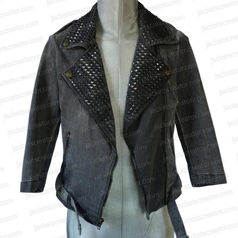 Gossip Girl Season 3 Taylor Momsen Gray Denim Jacket