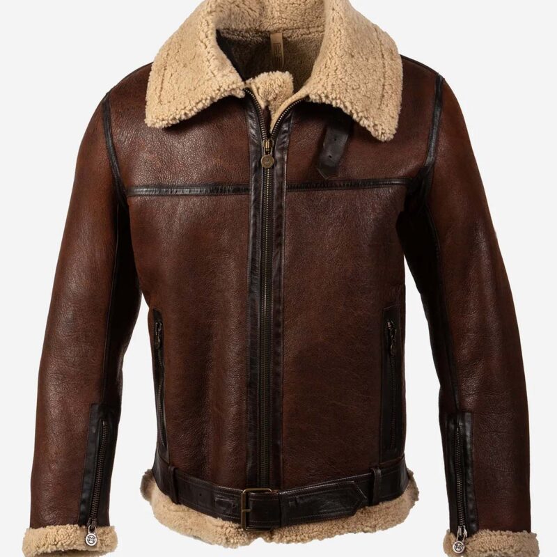 Zahn Mcclarnon Dark Winds Shearling Leather Jacket
