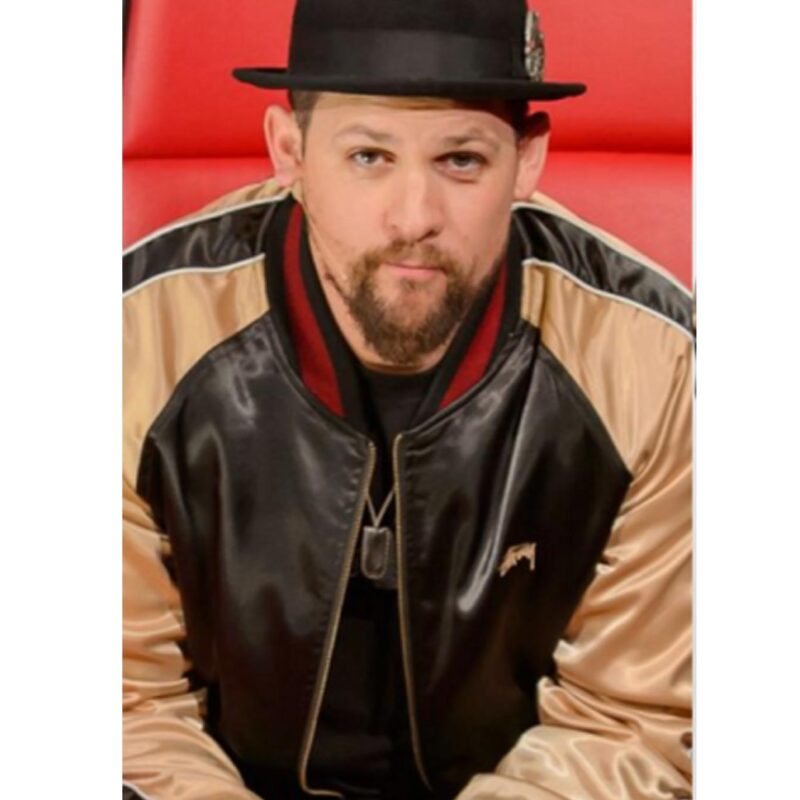 Joel Madden The Voice AU S05 Black and Gold Bomber Jacket