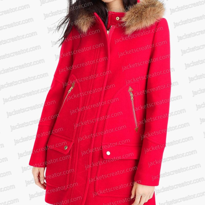 Marlie Collins Just Like a Christmas Movie Red Parka