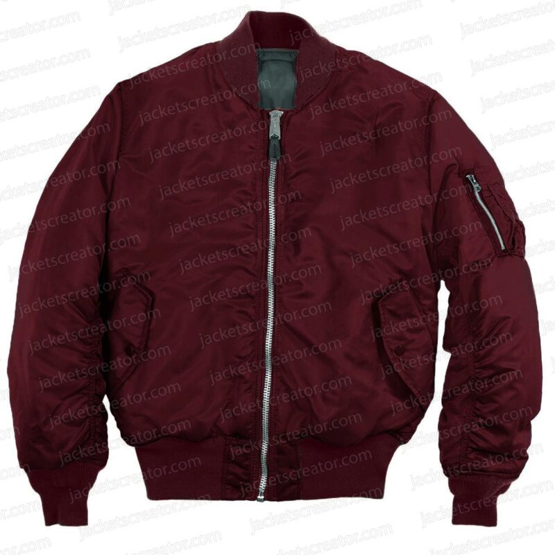 Charmed Lucy Barrett Maroon Bomber Jacket