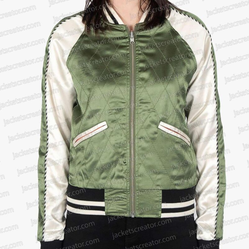 Charmed Lucy Barrett Green Bomber Jacket