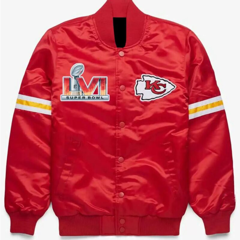 Kansas City Chiefs Super Bowl Red Satin Jacket