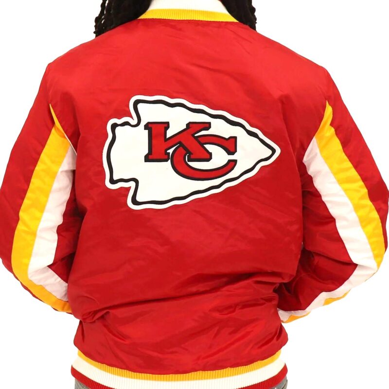 Kansas City Chiefs Red Varsity Satin Jacket
