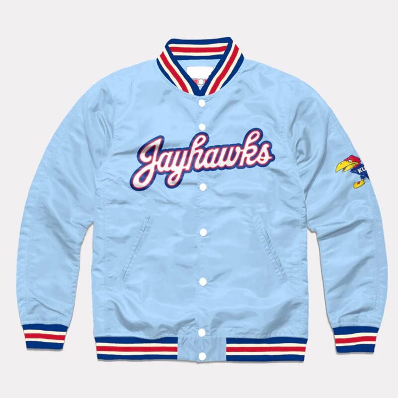 Script Kansas Jayhawks Light Blue Jacket