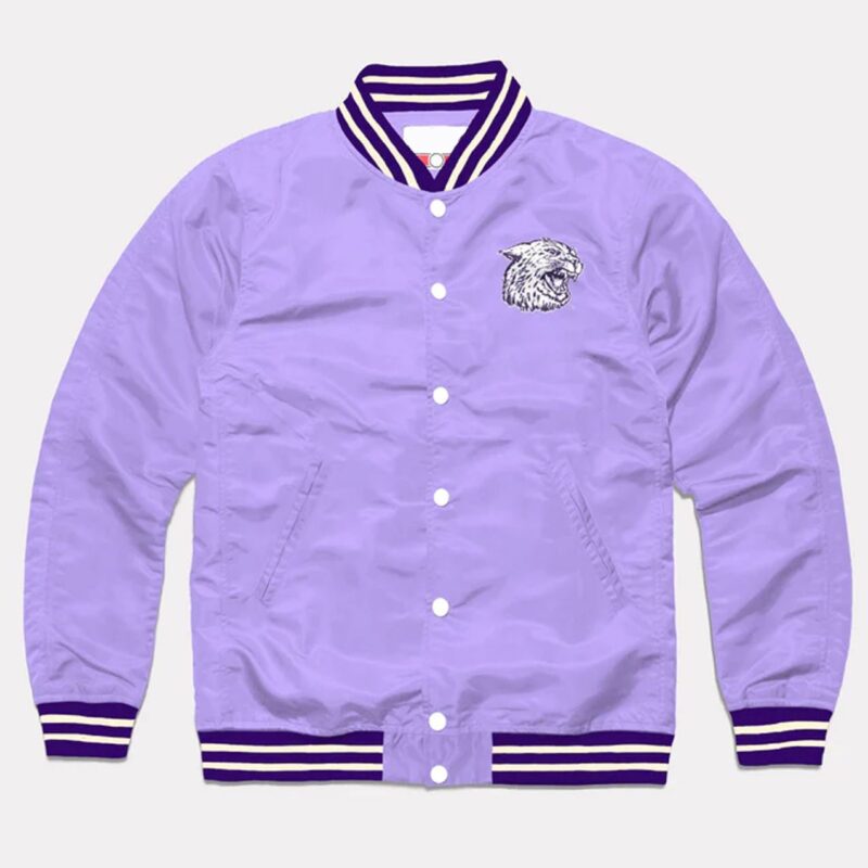 Kansas State Wildcats Lavender Varsity Satin Jacket