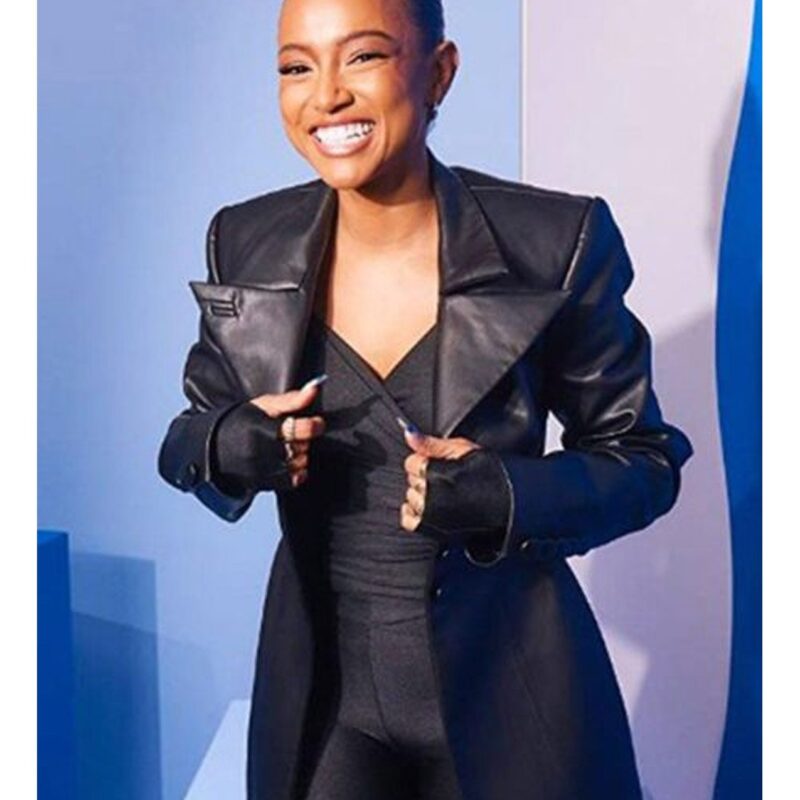 Karrueche Tran Divinity Leather Coat