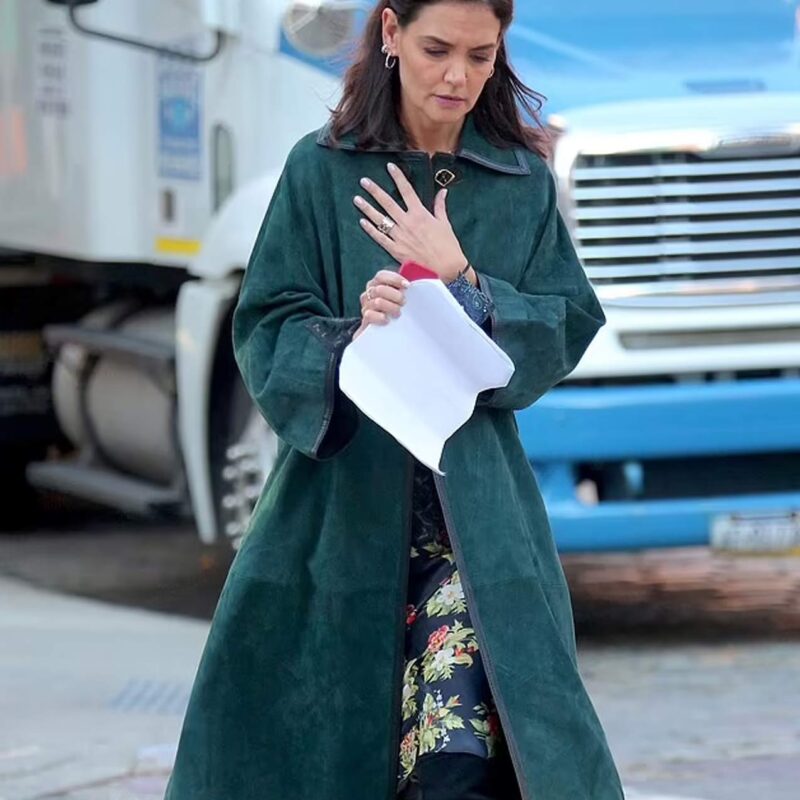Rare Objects Katie Holmes Green Coat