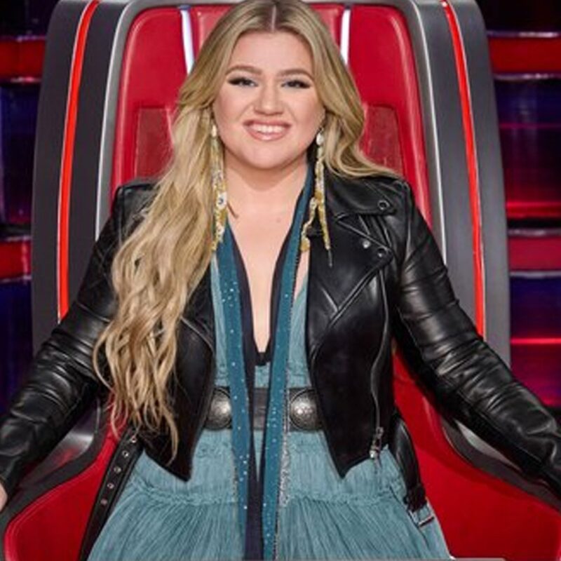 Kelly Clarkson The Voice Leather Jacket