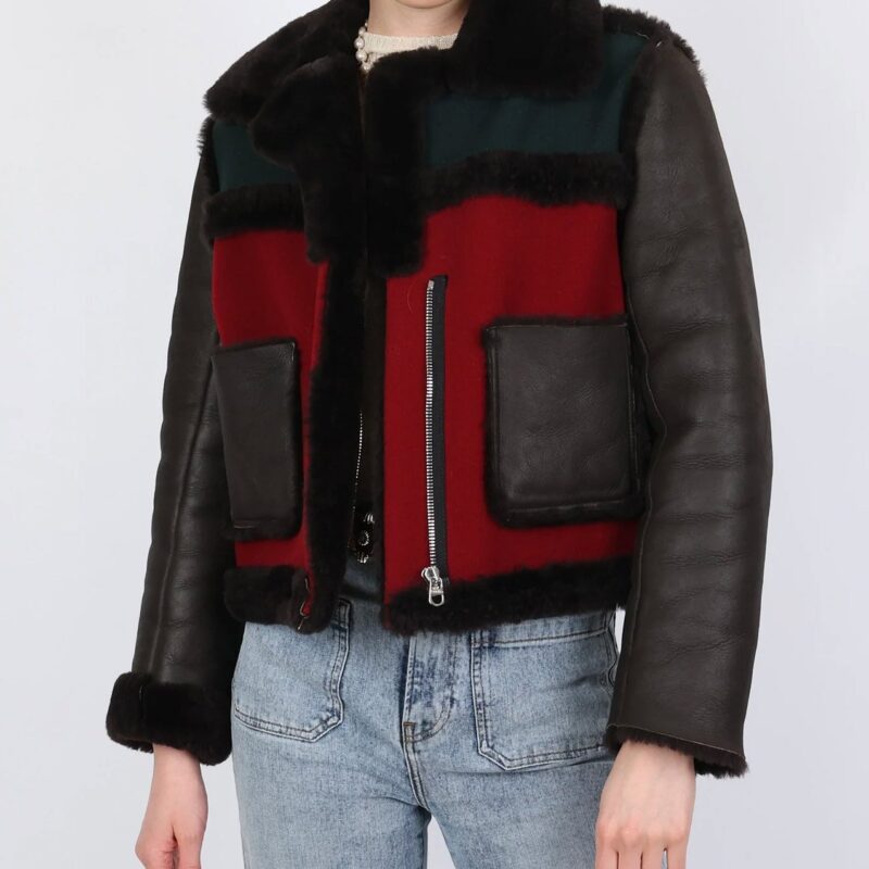 The Chi Kennedy Amaya Shearling Leather Jacket