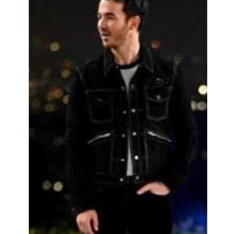 Kevin Jonas Claim to Fame Black Denim Jacket