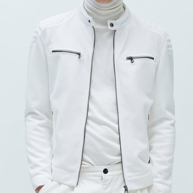 Kevin Kreider Bling Empire White Leather Jacket