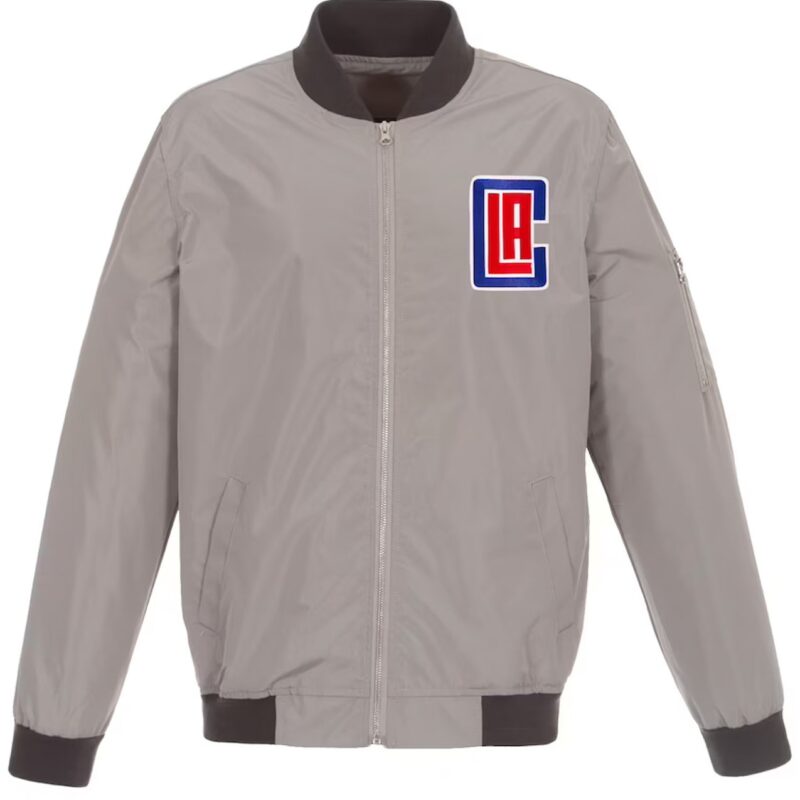 LA Clippers Bomber Lightweight Nylon Jacket