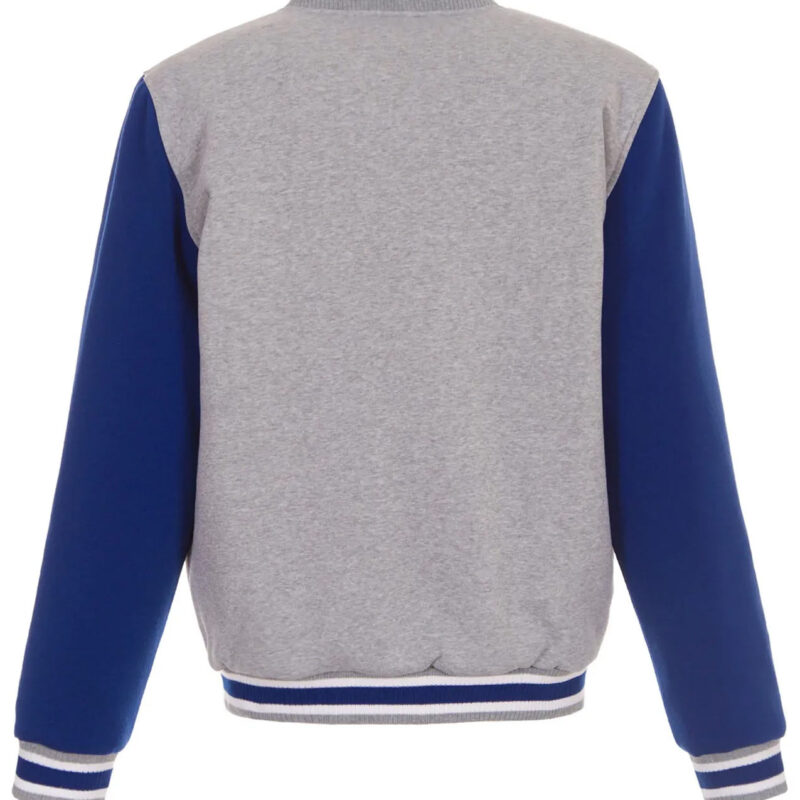 LA Clippers Gray and Royal Varsity Wool Jacket