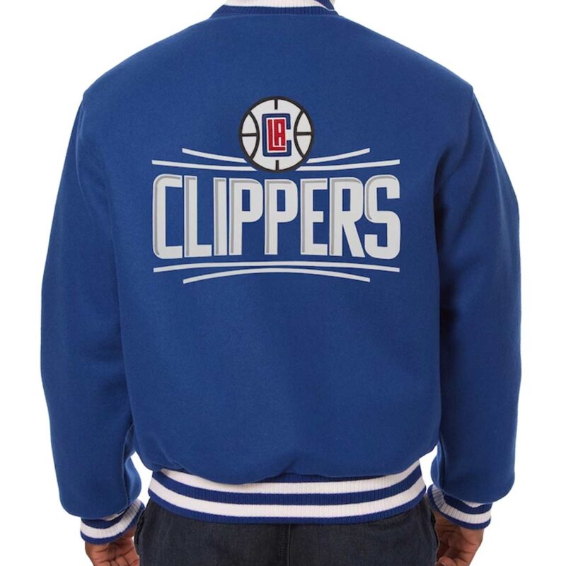 LA Clippers Royal Varsity Wool Jacket