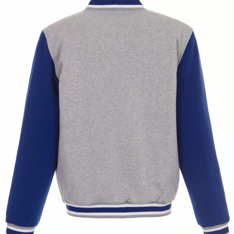 LA Rams Gray and Royal Blue Varsity Wool Jacket