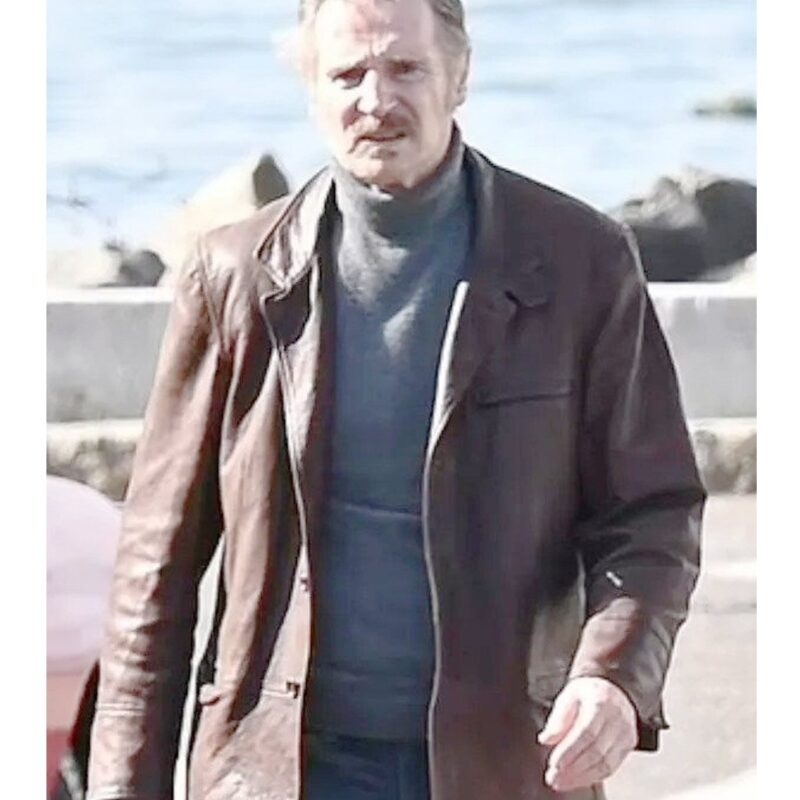 Liam Neeson Thug Leather Blazer