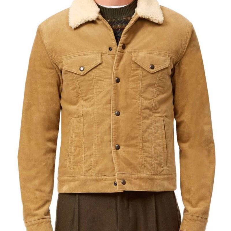 David Beckham Corduroy Shearling Jacket