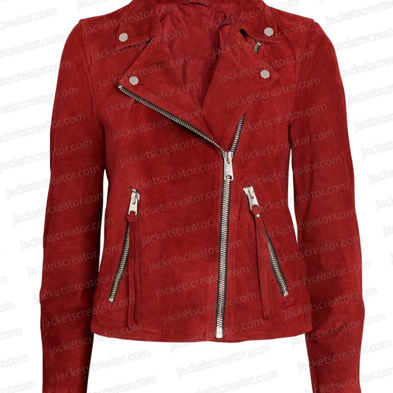 The Lincoln Lawyer Lana Parrilla Red Suede Jacket