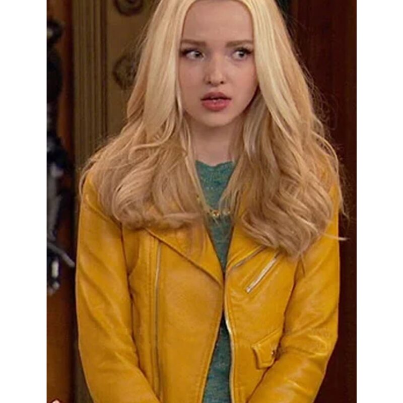 Liv and Maddie S04 Dove Cameron Yellow Leather Jacket