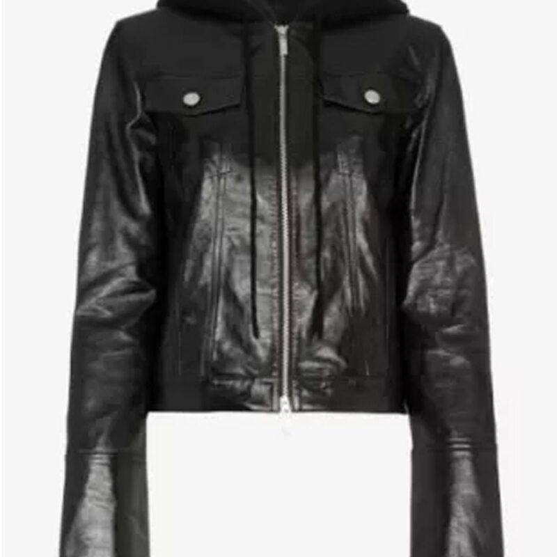 Roswell New Mexico Jeanine Mason Hooded Leather Jacket