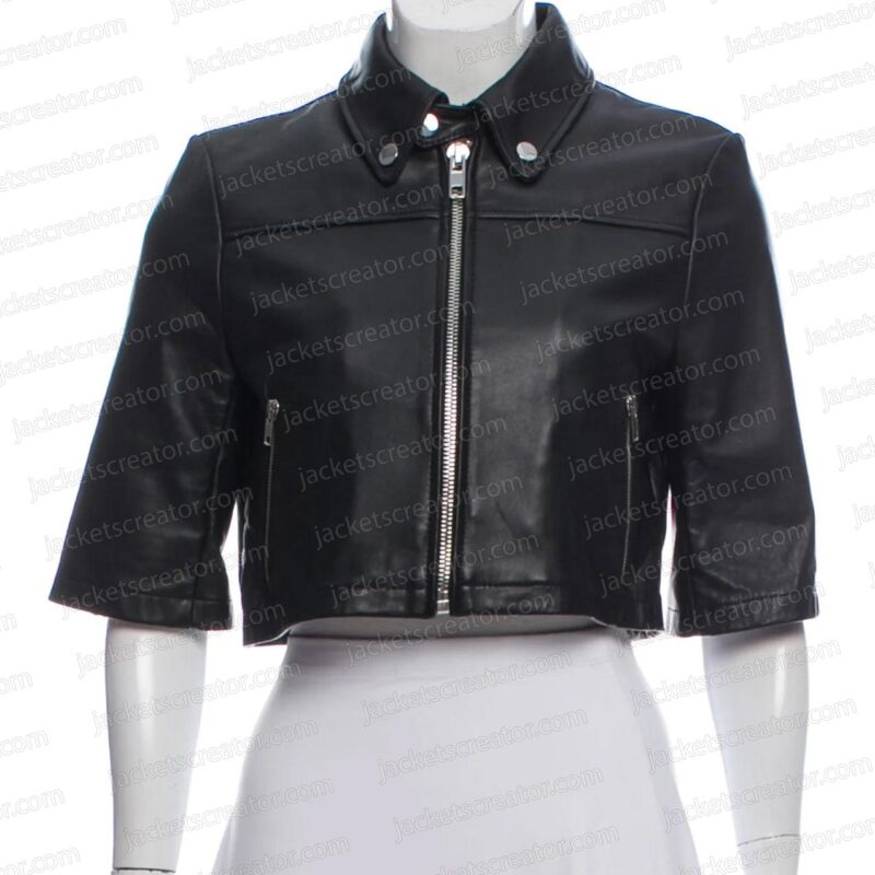 All Rise Simone Missick Cropped Leather Jacket