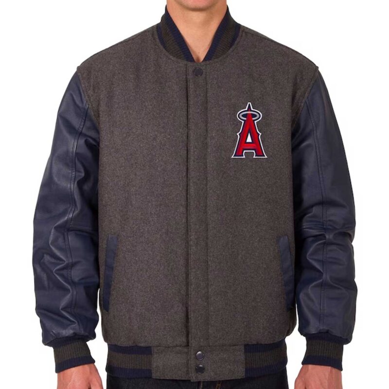 Charcoal/Navy Los Angeles Angels Varsity Jacket