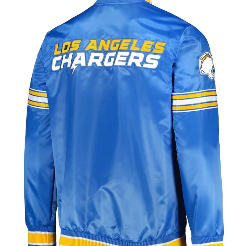 Los Angeles Chargers Midfield Powder Blue Satin Jacket
