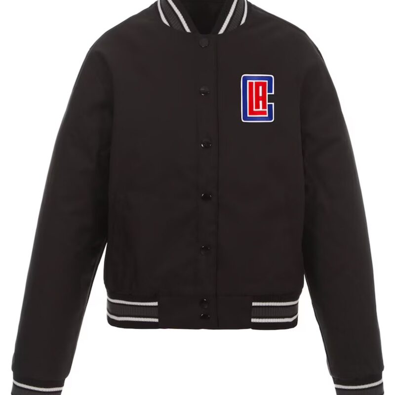 LA Clippers Poly-Twill Black Jacket