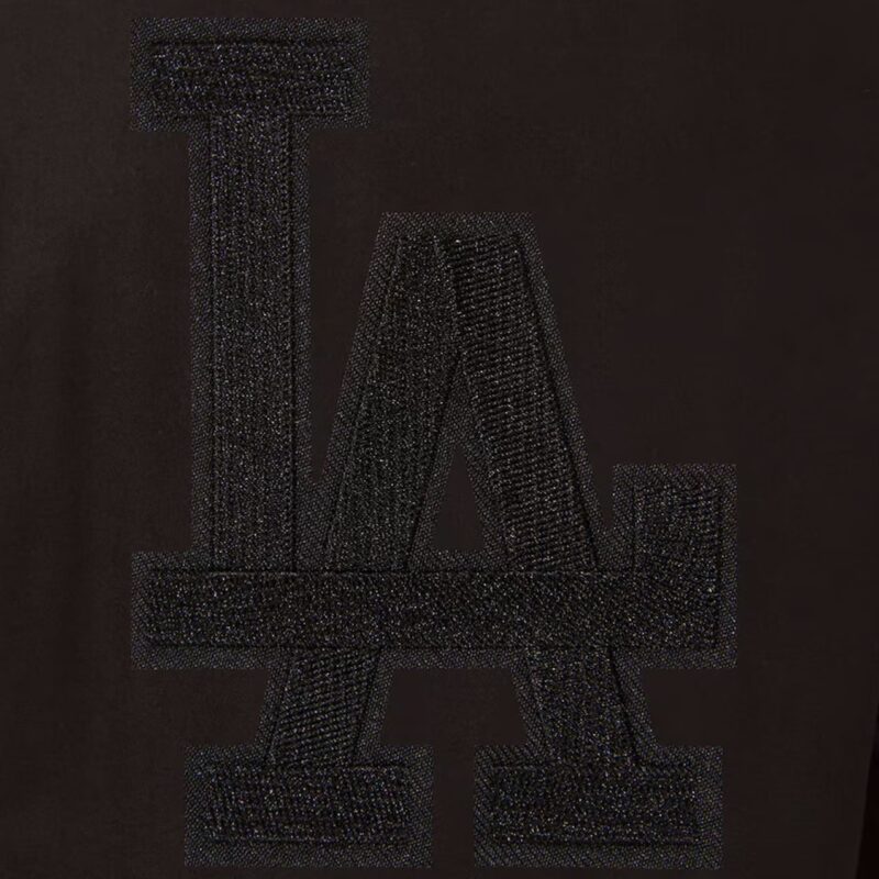 LA Dodgers Black All Wool Varsity Jacket