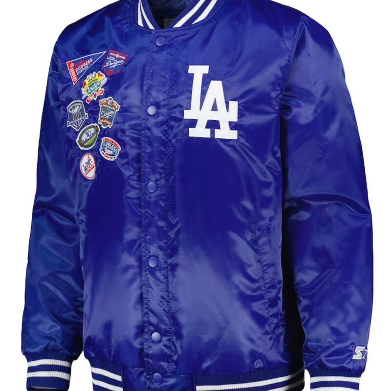 LA Dodgers Patch Royal Jacket