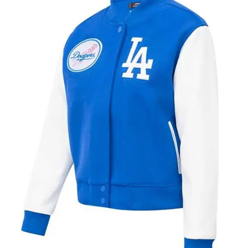 LA Dodgers Royal Varsity Wool/leather Jacket