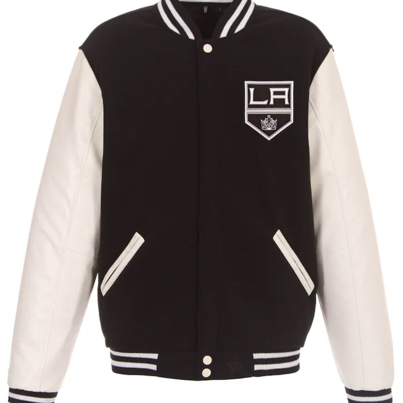 Los Angeles Kings Varsity Black and White Jacket