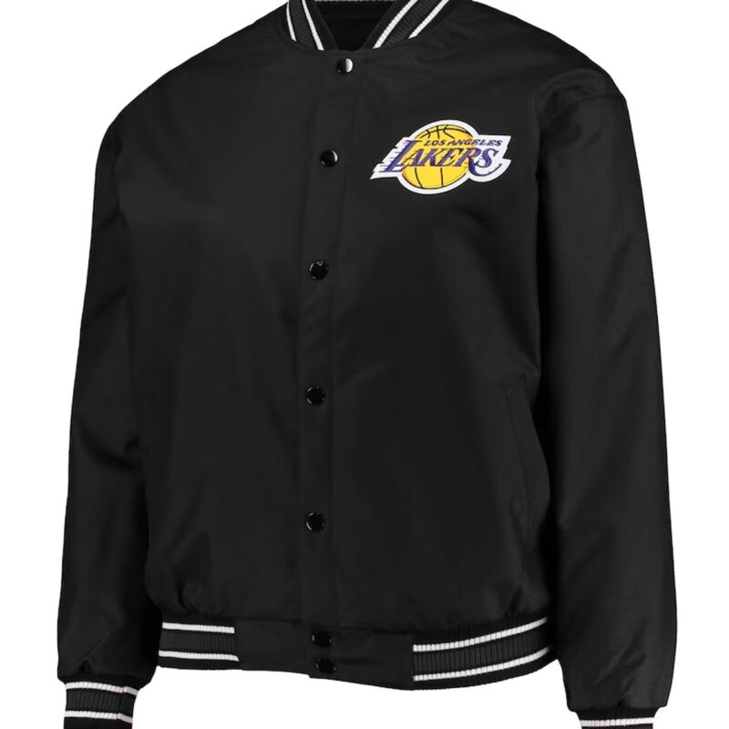 LA Lakers Poly-Twill Black Jacket
