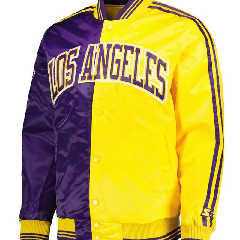 Purple/Gold Los Angeles Lakers Fast Break Jacket