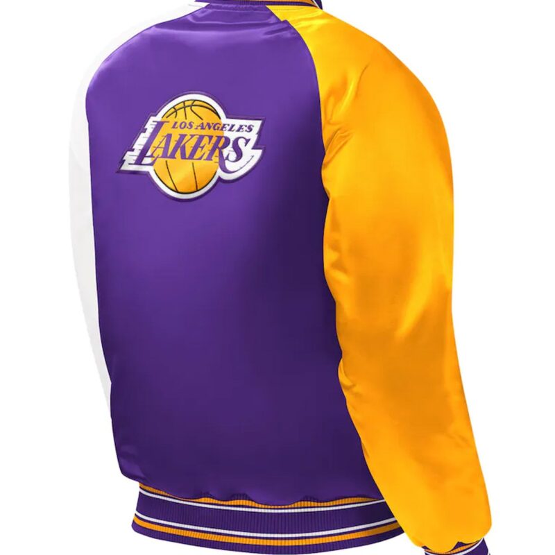 Los Angeles Lakers Youth Purple Varsity Satin Jacket