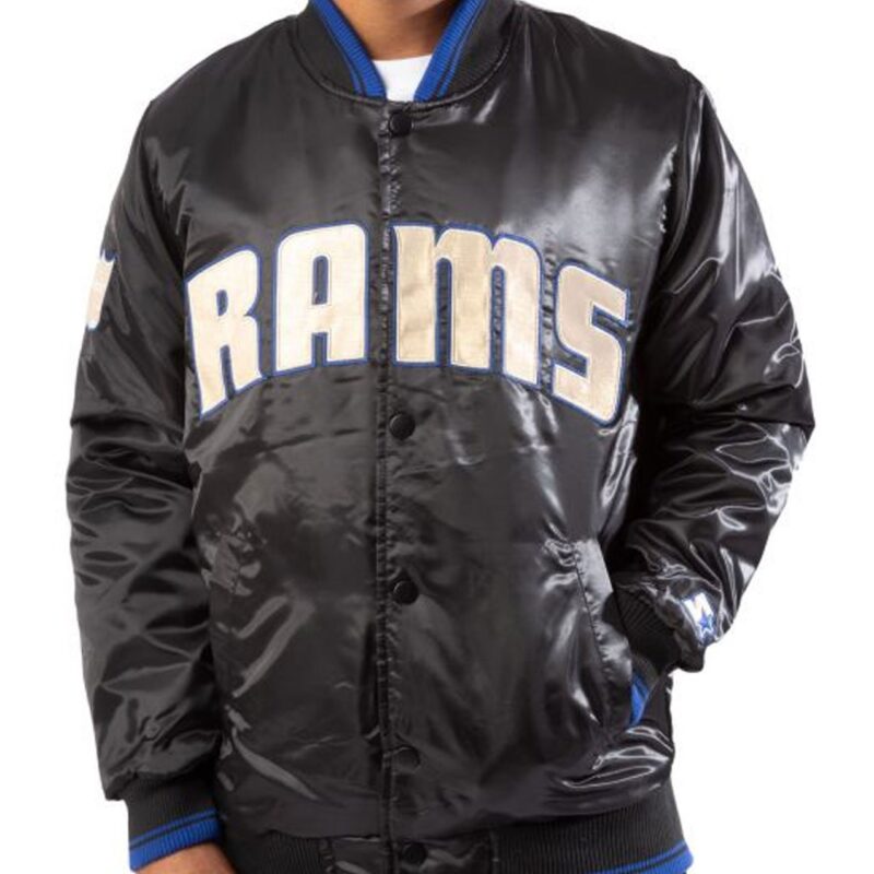 Los Angeles Rams Black Bomber Jacket