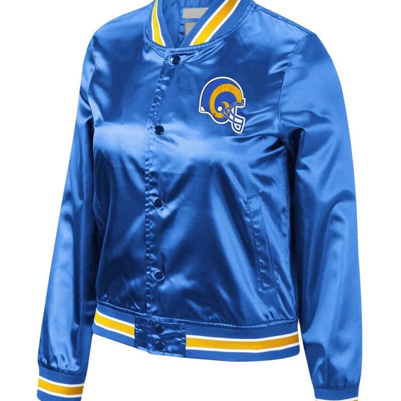 Royal Los Angeles Rams Lightweight Satin Jacket