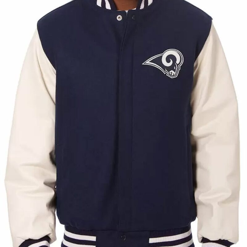 LA Rams Varsity Blue and White Jacket