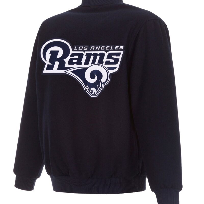 Los Angeles Rams Varsity Navy Blue Wool Jacket