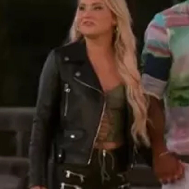 Love Island Deborah Chubb Leather Jacket